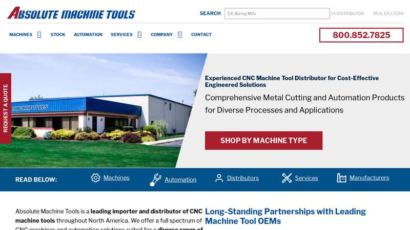 CNC Machine Tools Distributor | CNC Machinery Dealer