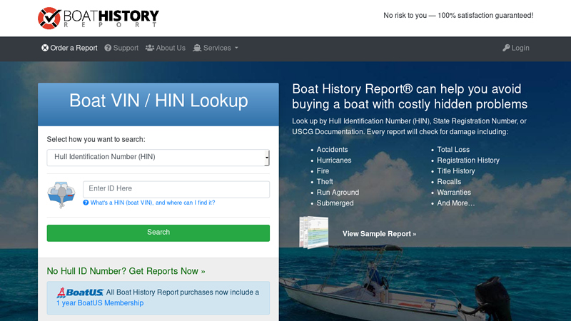 Boat VIN Lookup / Hull Identification Number Lookup | Boat History Report