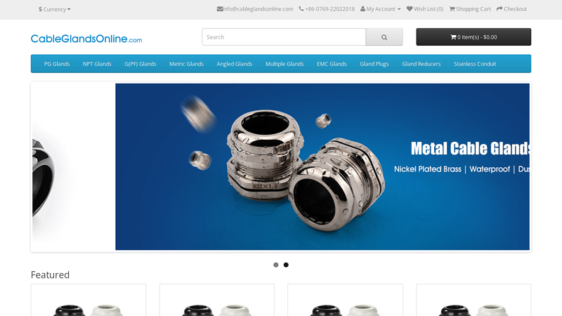 Waterproof Cable Glands Online