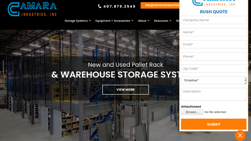 New & Used Warehouse Storage Rack Solutions| Camara Industries, Inc; New & Used Warehouse Storage Rack Solutions| Camara Industries, Inc