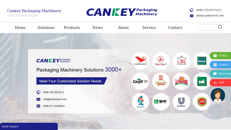 CANKEY Packaging Machine Manufacturer-Wrapping Machine, Filling Machine, Packaging Materials