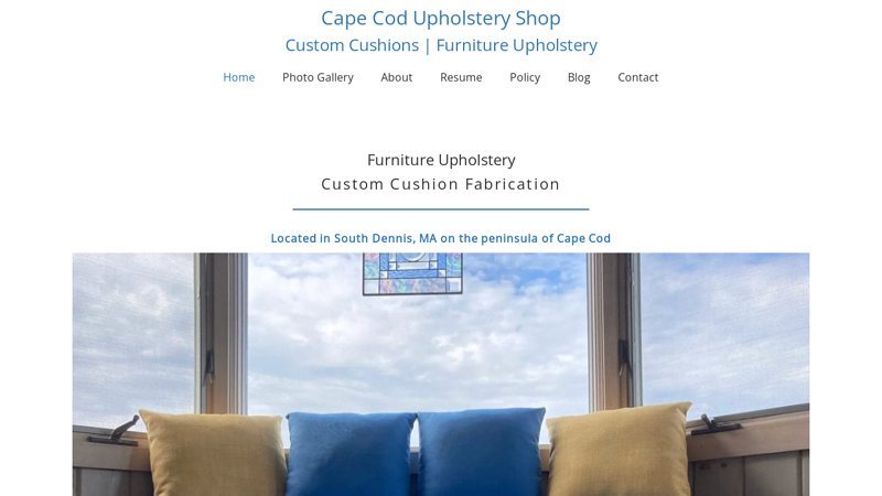 Cape Cod Upholstery Shop - Custom Cushions | Furniture Upholstery