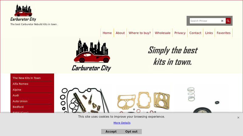 Carburetor City Carburetor Rebuild Kits