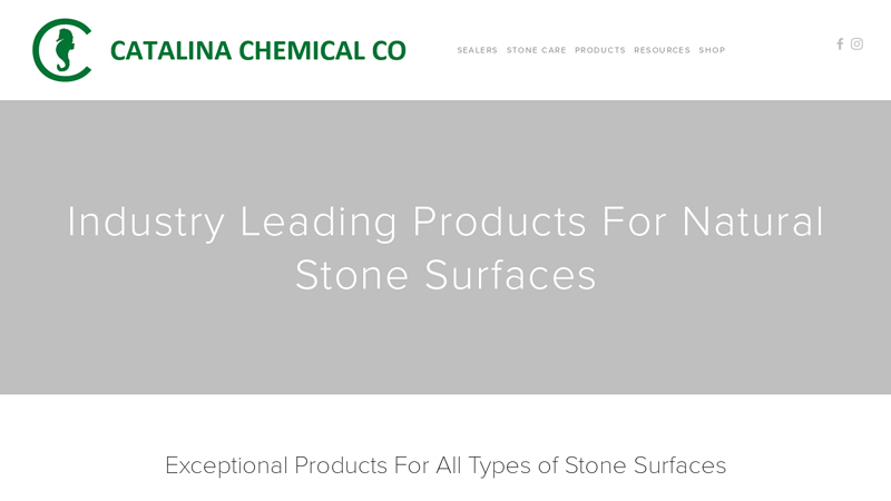 Catalina Chemical - Natural Stone Care Products