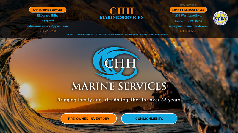 CHH Marine Services - New & Used boat Sales, Service, and Parts in Rancho Cordova, CA, near Roseville, Elk Grove, Placerville, and Sacramento