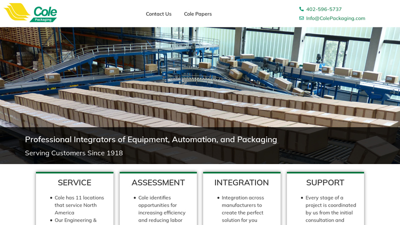 Home Page - Cole Packaging & Automation