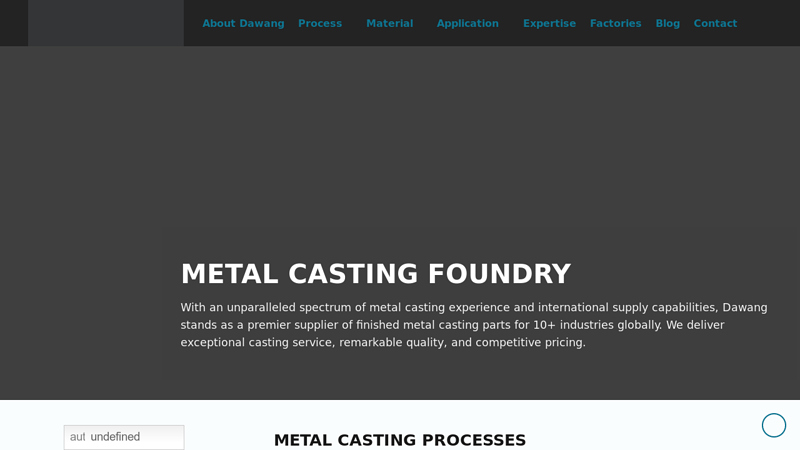 Metal Casting Foundry, Steel Casting Foundry | Dawang Casting