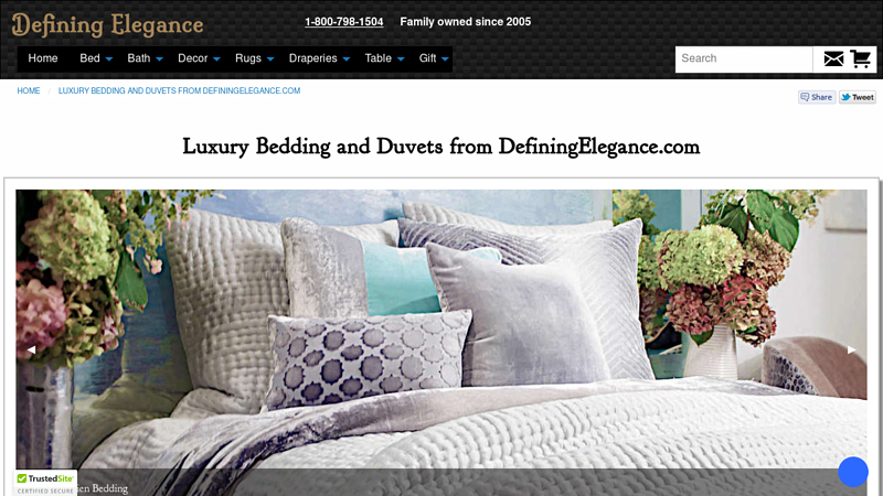 Luxury Bedding and Duvets from DefiningElegance.com