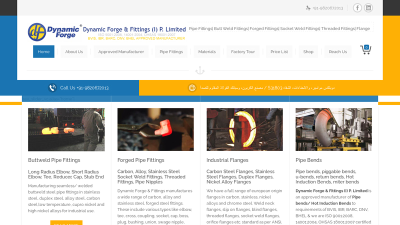 Dynamic Forge & Fittings | Pipe Fittings & Flanges manufacturer in India