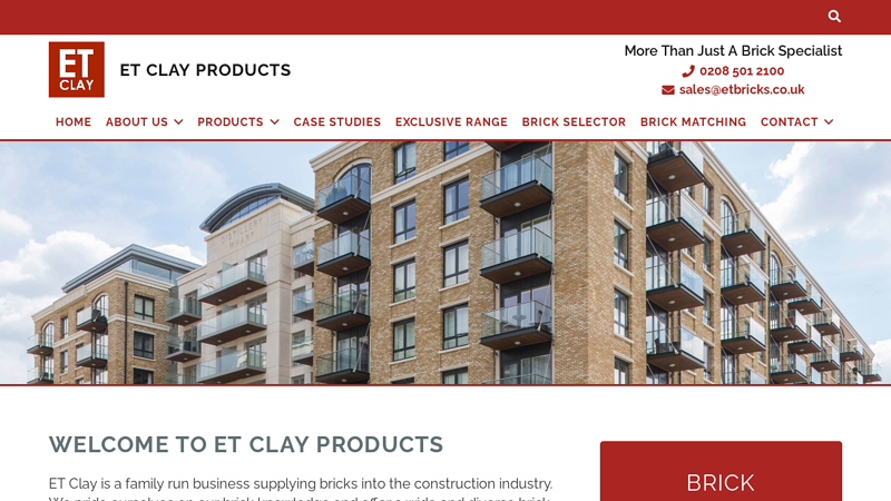 Bricks | Lintels | Tiles | Stone | Facades | ET Clay Products