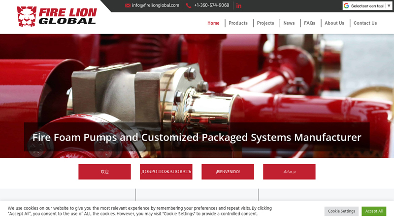 Fire Foam Pumps and Customized Systems - Fire Lion Global