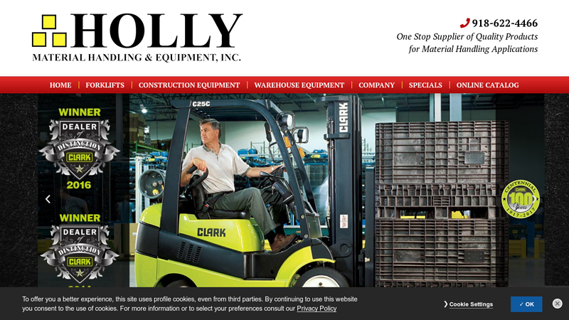 Holly Material Handling & Equipment Inc. | Warehouse Equipment sales, Forklift Sales, Parts, Service & Rentals from Tulsa, OK. Pallet Rack, Conveyors.