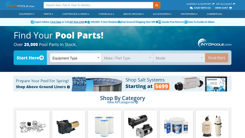 Inyo Pools: Your Destination for Pool Equipment & Parts - INYOPools.com