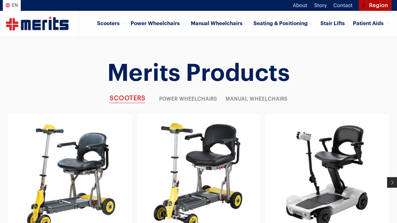 Leader In Mobility Solutions - Merits Health Products