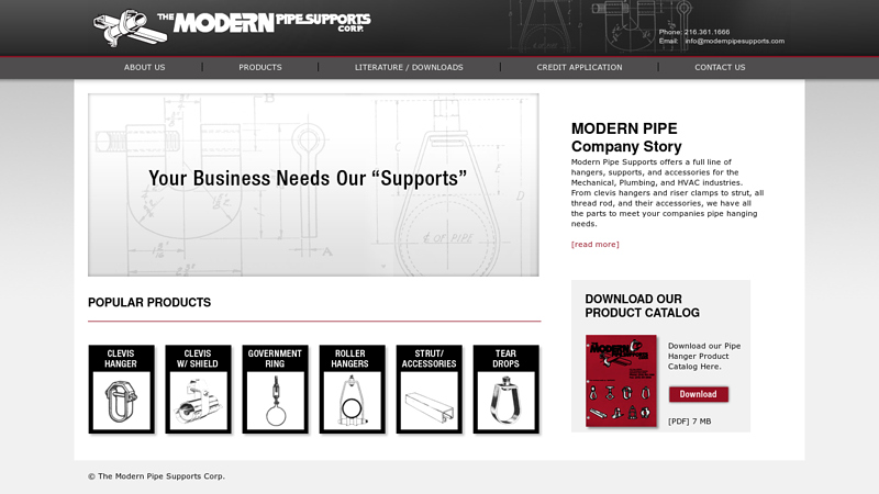 The Modern Pipe Supports Corp. - Pipe Hanger and Pipe Supports, Cleveland Ohio