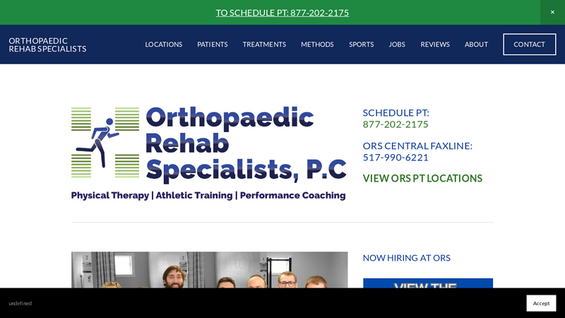 Orthopaedic Rehab Specialists (ORS) Physical Therapy Services