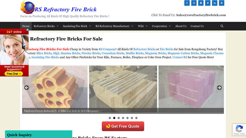 Refractory Fire Bricks For Sale - RS Refractory Supplier