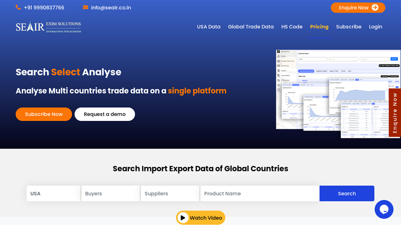 Seair.co.in - Global Export Import Trade Data of 100+ Nations