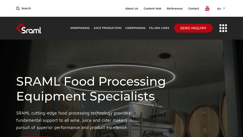 Food processing machine manufacturing | Sraml