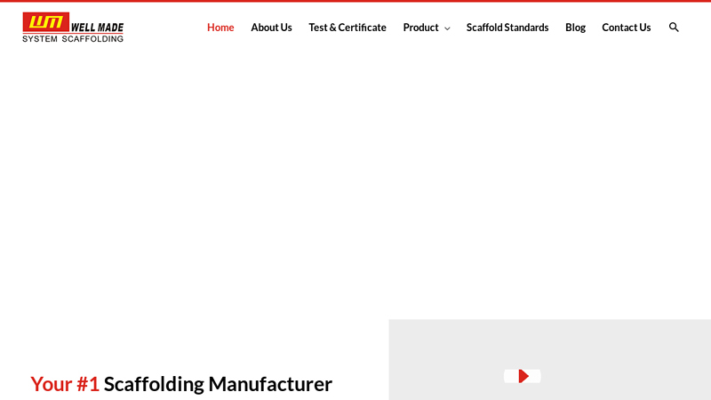 Your Best Scaffolding Manufacturer & Supplier In China - Wellmade