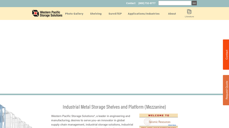 Industrial Metal Storage Shelves | Industrial Shelving Systems - WPSS